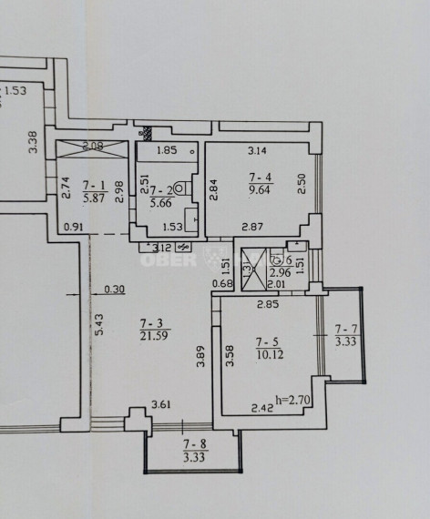 Parduodamas butas T. Kosciuškos g., Druskininkų m., Druskininkų sav., 62.5 m2 ploto, 3 kambariai 15