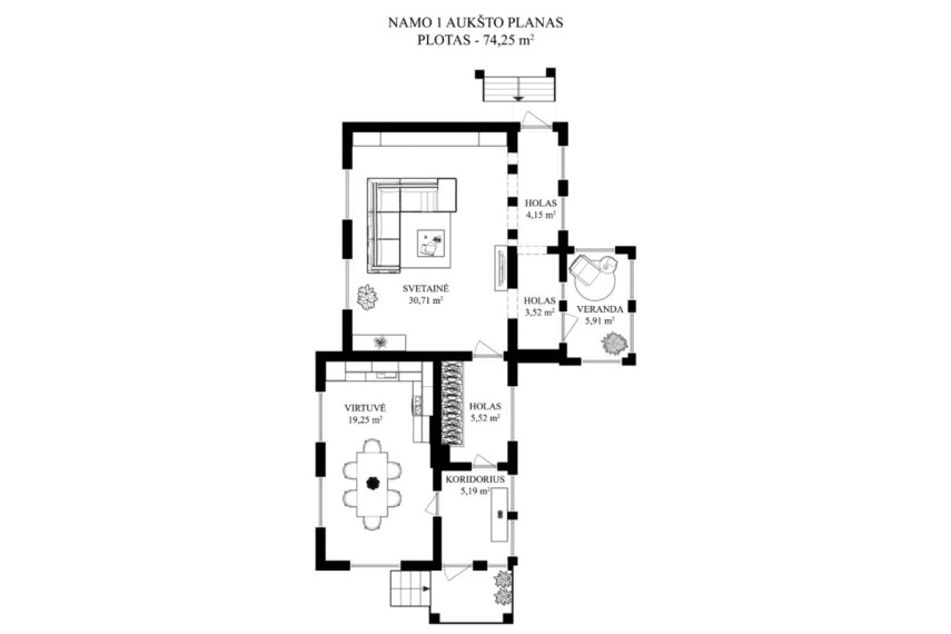Parduodamas namas Mėtų g., Rastinėnų k., Vilniaus r. sav., 160 m2 ploto, 2 aukštai 26