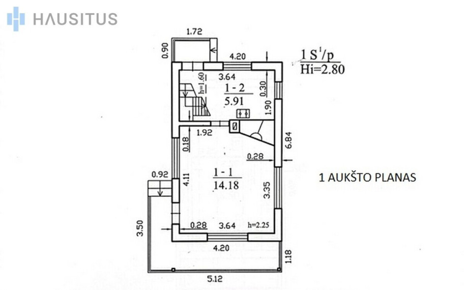 Parduodamas namas Elmos 1-oji g., Šeimyniškėlių k., 34.07 kv.m ploto 40
