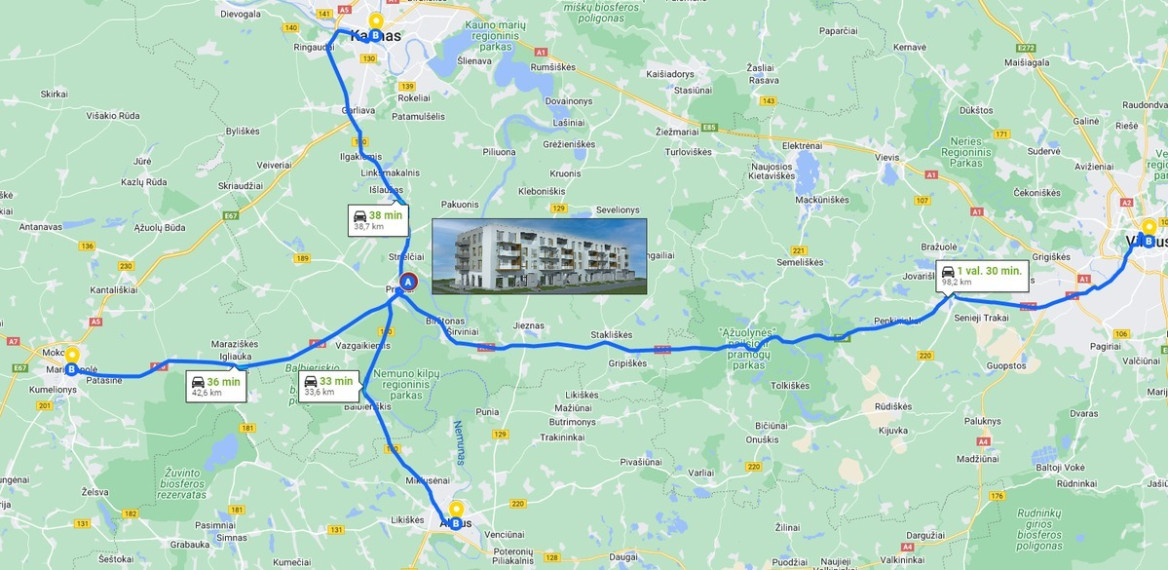 Parduodamas butas Birutės g., Prienų m., Prienų r. sav., 81.14 m2 ploto, 3 kambariai 21