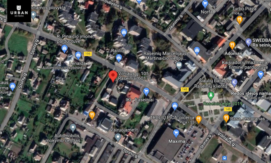 Parduodamas namas Vilniaus g., Raseiniuose, 314.79 kv.m ploto 34