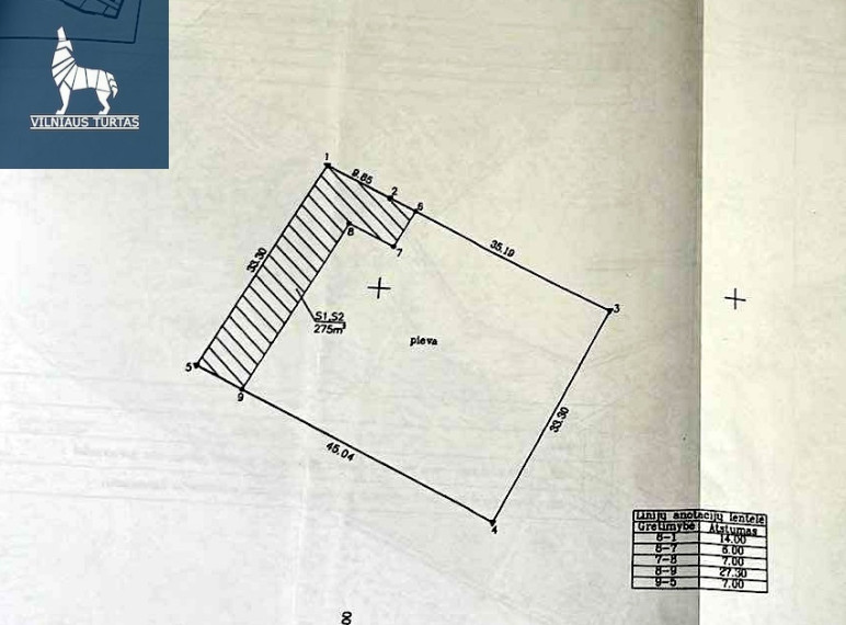 Parduodamas  sklypas Paribio g., Paliepių k., Vilniaus r. sav., 15 a ploto 12