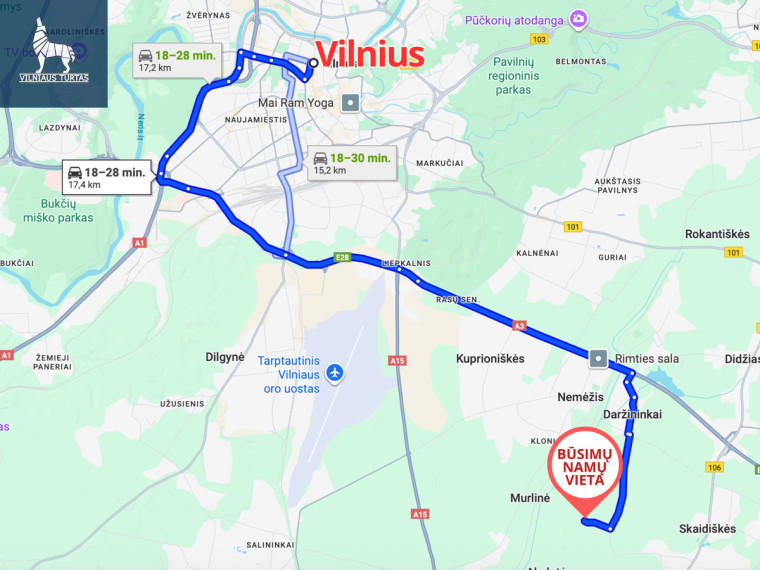 Parduodamas  sklypas Paribio g., Paliepių k., Vilniaus r. sav., 15 a ploto 16