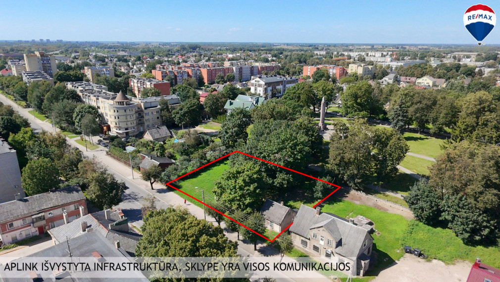 Parduodamas sklypas Žemaitės g., Centre, Šiauliuose, 13 a ploto 5