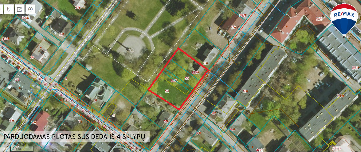 Parduodamas sklypas Žemaitės g., Centre, Šiauliuose, 13 a ploto 9