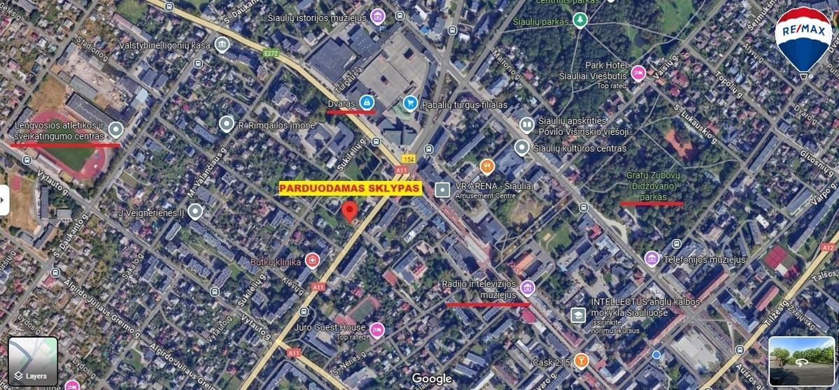 Parduodamas sklypas Žemaitės g., Centre, Šiauliuose, 13 a ploto 10
