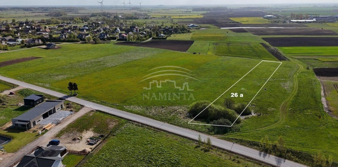 Parduodamas  sklypas Girkalių k., Klaipėdos r. sav., 26 a ploto 1