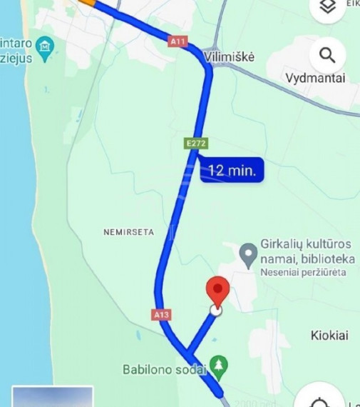 Parduodamas  sklypas Girkalių k., Klaipėdos r. sav., 26 a ploto 6