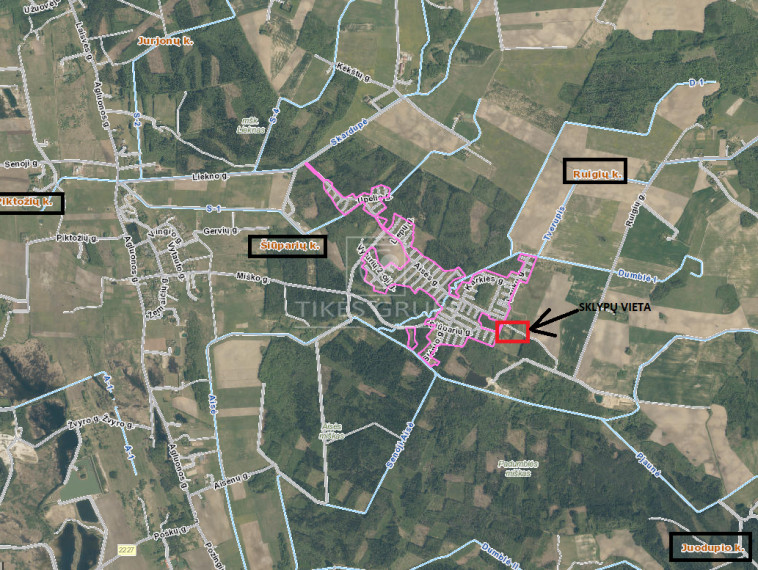 Parduodamas  sklypas Ruigių k., Klaipėdos r. sav., 100 a ploto 3