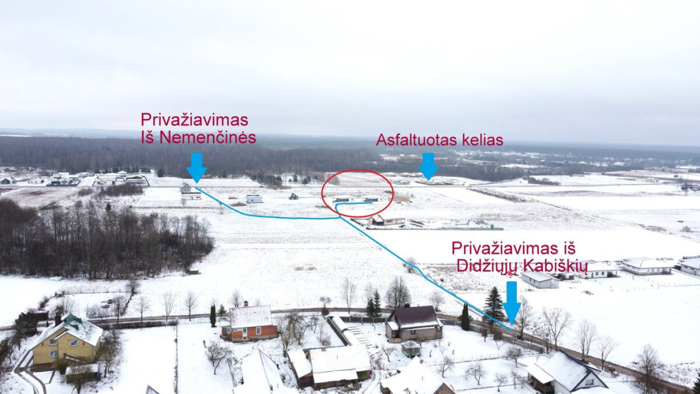 Parduodamas namas Mažųjų Kabiškių k., Vilniaus r. sav., 102 m2 ploto, 1 aukštai 12
