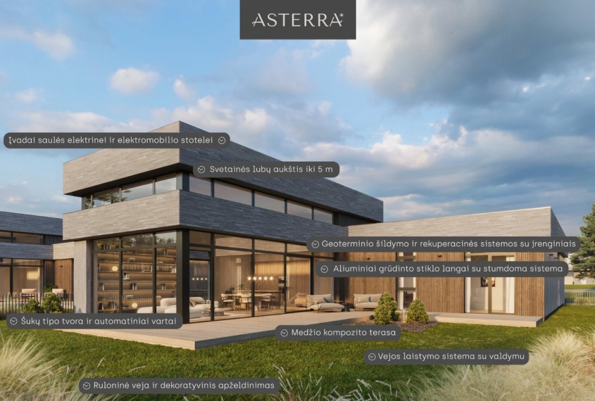 Parduodamas namas Astrų g., Lindiniškių k., Vilniaus r. sav., 216 m2 ploto, 1 aukštai 8