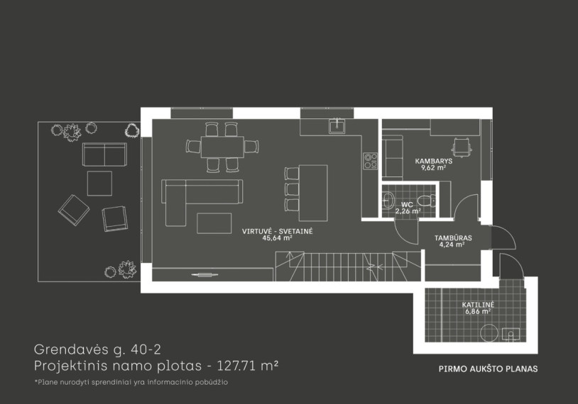Parduodamas namas Grendavės g., Aukštieji Paneriai, Vilniaus m., Vilniaus m. sav., 128 m2 ploto, 2 aukštai 9