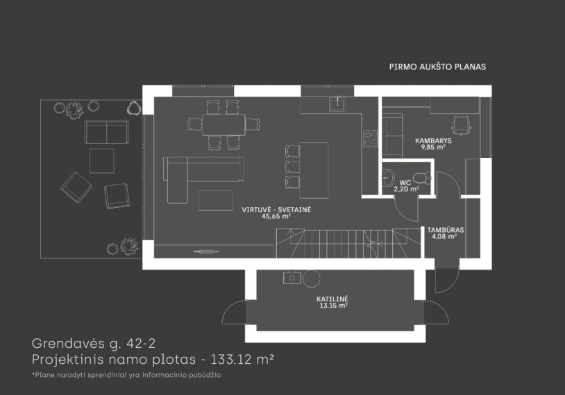 Parduodamas namas Grendavės g., Aukštieji Paneriai, Vilniaus m., Vilniaus m. sav., 133 m2 ploto, 2 aukštai 9