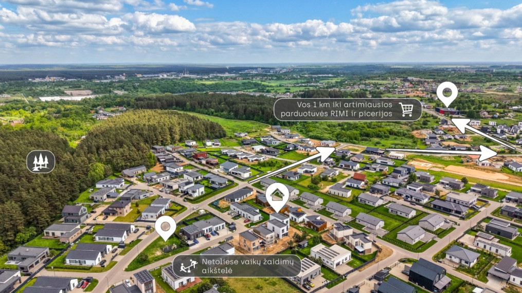 Parduodamas namas Grendavės g., Aukštieji Paneriai, Vilniaus m., Vilniaus m. sav., 133 m2 ploto, 2 aukštai 36