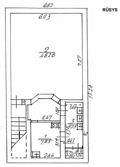 Parduodamos administracinės, paslaugų, prekybos patalpos Vilniaus g., Centras, Šiaulių m., Šiaulių m. sav., 70.58 m2 ploto 6