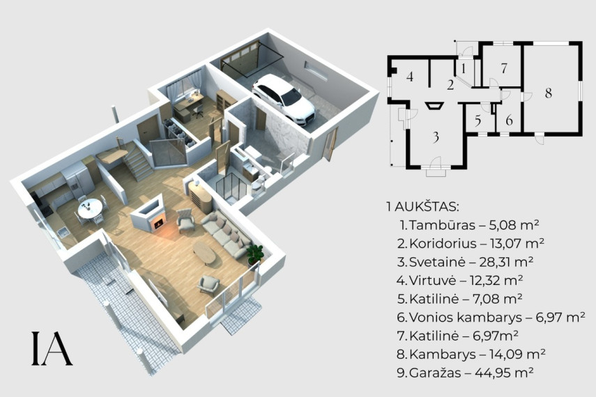Parduodamas namas Dvaro g., Budrikų k., Klaipėdos r. sav., 232.75 m2 ploto, 2 aukštai 30