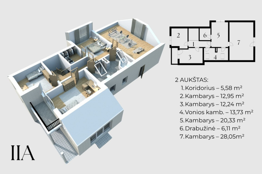 Parduodamas namas Dvaro g., Budrikų k., Klaipėdos r. sav., 232.75 m2 ploto, 2 aukštai 31