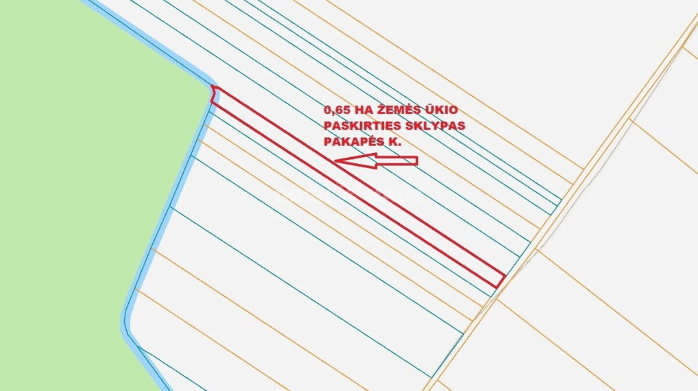 Parduodamas žemės ūkio paskirties sklypas Pakapės k., Šiaulių r. sav., 245 a ploto 9