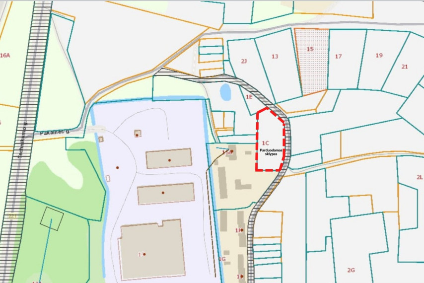 Parduodamas  sklypas Skrebės g., Aukštadvario mstl., Trakų r. sav., 18.41 a ploto 19