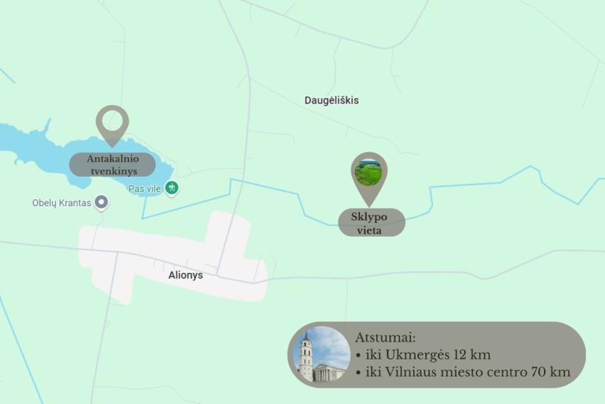 Parduodamas  sklypas Daugėliškio k., Ukmergės r. sav., 441 a ploto 11