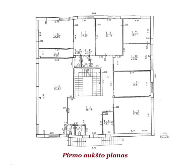 Nuomojamos administracinės, gamybinės, kitos paskirties, paslaugų, prekybos patalpos Telšių g., Naujininkai, Vilniaus m., Vilniaus m. sav., 938.85 m2 ploto 25