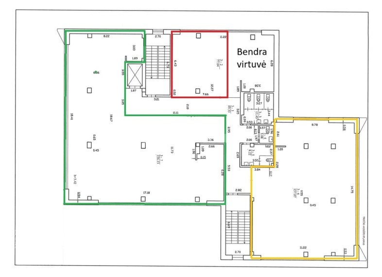 Nuomojamos administracinės patalpos V. Krėvės pr., Dainava, Kauno m., Kauno m. sav., 40 m2 ploto 13