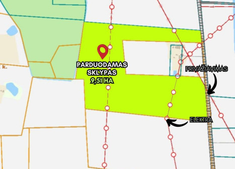Parduodamas  sklypas Ūlyčninkų k., Ukmergės r. sav., 951 a ploto