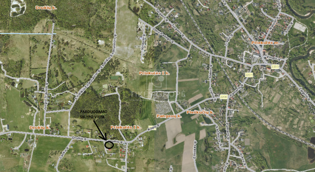 Parduodamas  sklypas Pangesų k., Klaipėdos r. sav., 13 a ploto 4