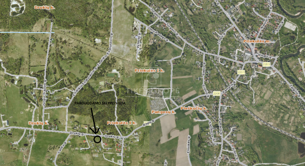 Parduodamas  sklypas Pangesų k., Klaipėdos r. sav., 35 a ploto 2