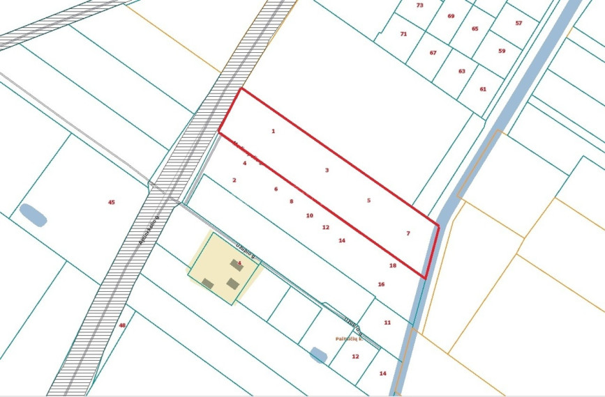 Parduodamas komercinės paskirties sklypas Medinupelio g., Paitaičių k., Šiaulių r. sav., 25 a ploto 3