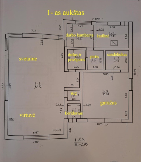 Parduodamas namas Ateities g., Garliavos m., Kauno r. sav., 245.73 m2 ploto, 2 aukštai 33