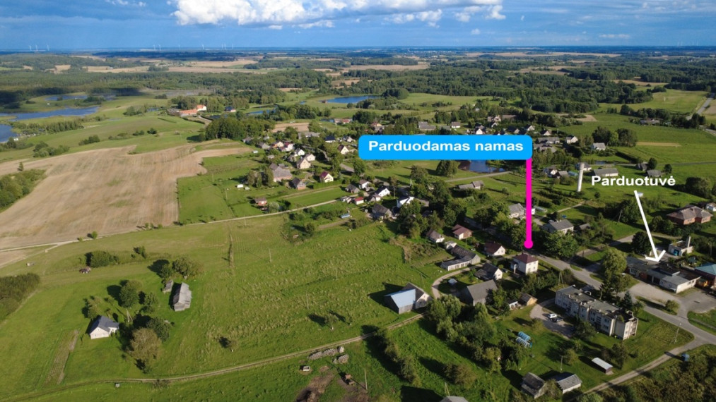 Parduodamas namas Dvaro g., Pakėvio k., Kelmės r. sav., 180.49 m2 ploto, 2 aukštai 6