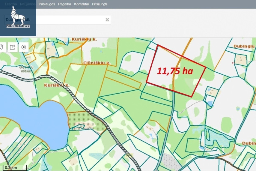 Parduodamas  sklypas Dubingių k., Molėtų r. sav., 11750 a ploto 8