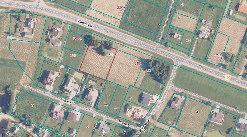 Parduodamas sklypas Vilniaus g., Raseiniuose, 30 a ploto 10