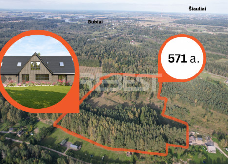 Parduodamas namų valdos paskirties sklypas Blužgalio k., Blužgalio k., Šiaulių r. sav., 571 a ploto