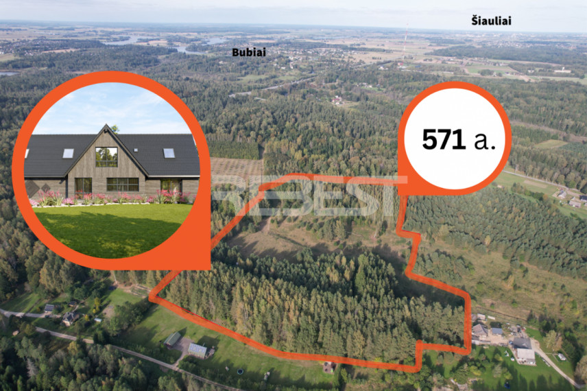 Parduodamas namų valdos paskirties sklypas Blužgalio k., Blužgalio k., Šiaulių r. sav., 571 a ploto 1