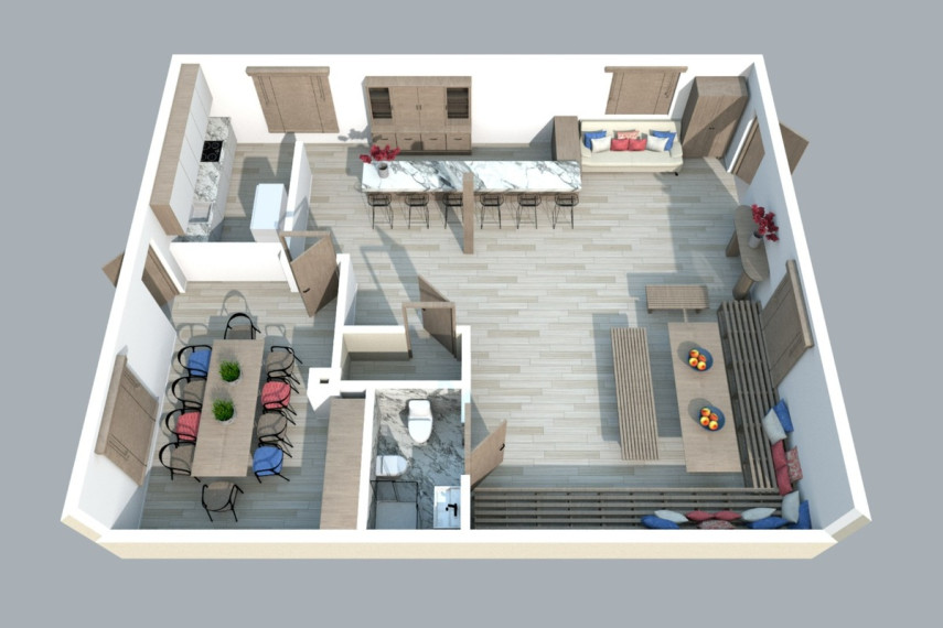 Parduodamos administracinės, gamybinės, kitos paskirties, maitinimo, paslaugų, prekybos, sandėliavimo patalpos Rokų g., Rokų k., Klaipėdos r. sav., 130 m2 ploto 21