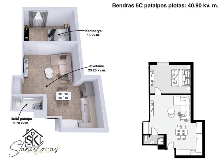 PARDUODAMOS VIEŠBUČIŲ PASKIRTIES PATALPOS ŠILUTĖJE, GLUOSNIŲ G. 13C 18