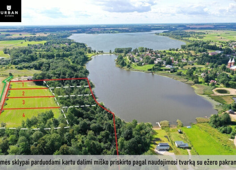 Parduodami namų valdos sklypai prie ežero Balninkų mstl. Parduodami namų valdos sklypai prie ežero Balninkų mstl.