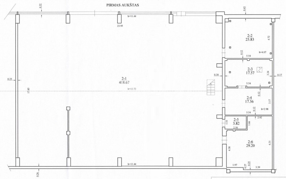 Parduodamos  patalpos Nuklono g., Dainiai, Šiaulių m., Šiaulių m. sav., 601.07 m2 ploto 8