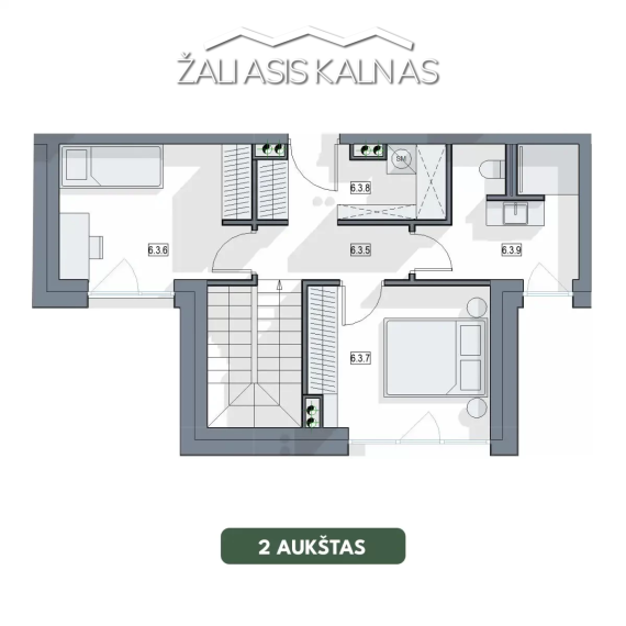 Parduodamas butas Varpo g., Žaliakalnis, Kauno m., Kauno m. sav., 75.40 m² ploto 4 kambariai 8