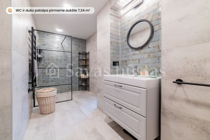 Parduodamas namas Serbentų g., Linartų k., Šiaulių r. sav., 183.21 m2 ploto, 1 aukštai 12