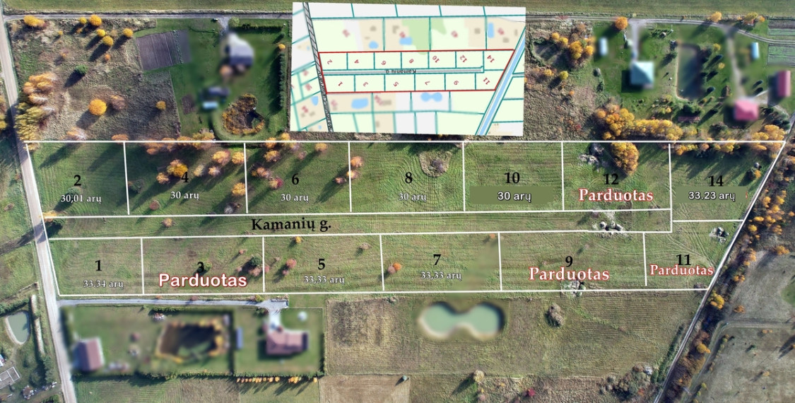 Parduodamas  sklypas Klaipėdos r. sav., Rimkų k., Kamanių, 30 a ploto 3