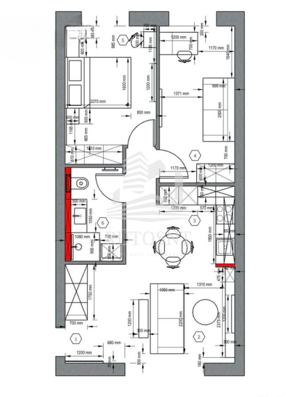 Parduodamas butas Dovo Zauniaus g., Centras, Klaipėdos m., Klaipėdos m. sav., 56 m² ploto 3 kambariai 11