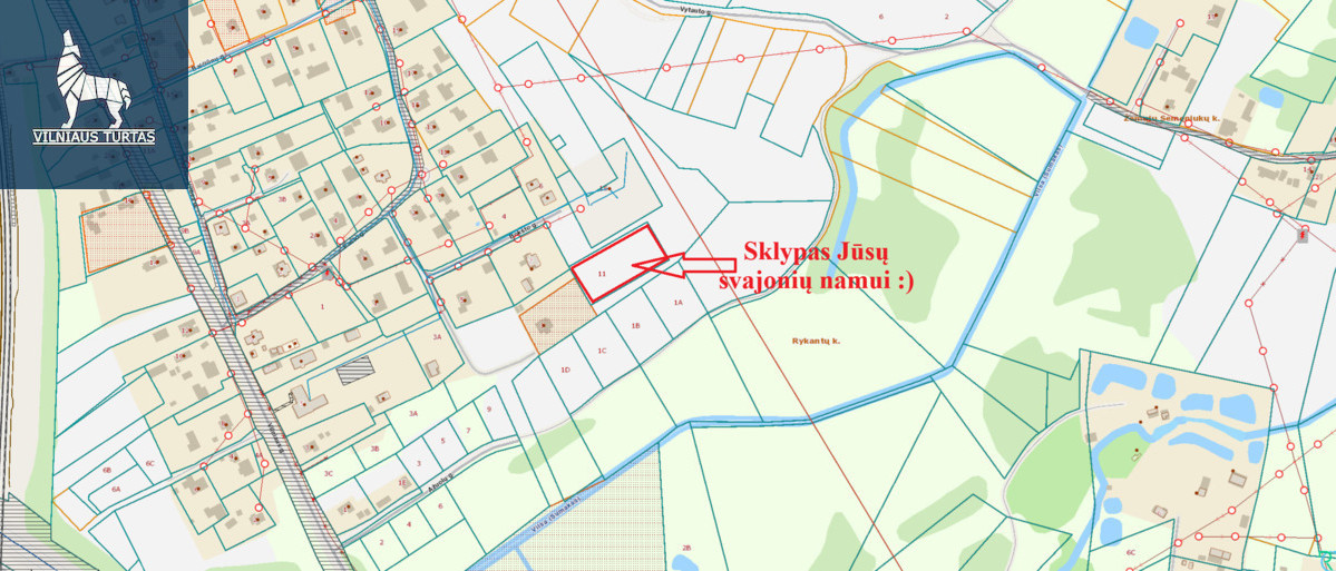 Parduodamas  sklypas Rykantų k., Trakų r. sav., 31.37 a ploto 3