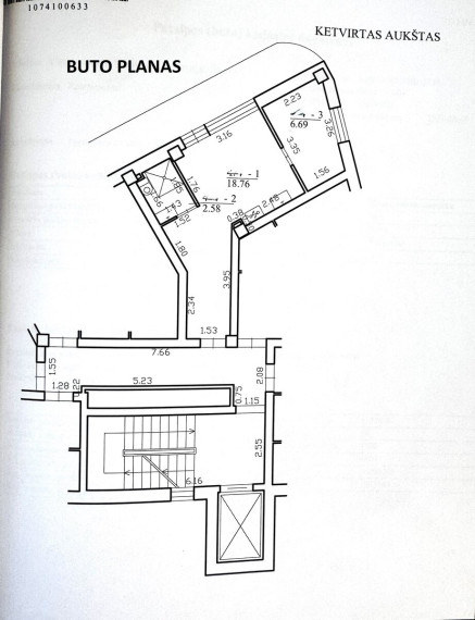 Parduodamas butas Kareivių g., Žirmūnai, Vilniaus m., Vilniaus m. sav., 28.03 m2 ploto, 2 kambariai 14