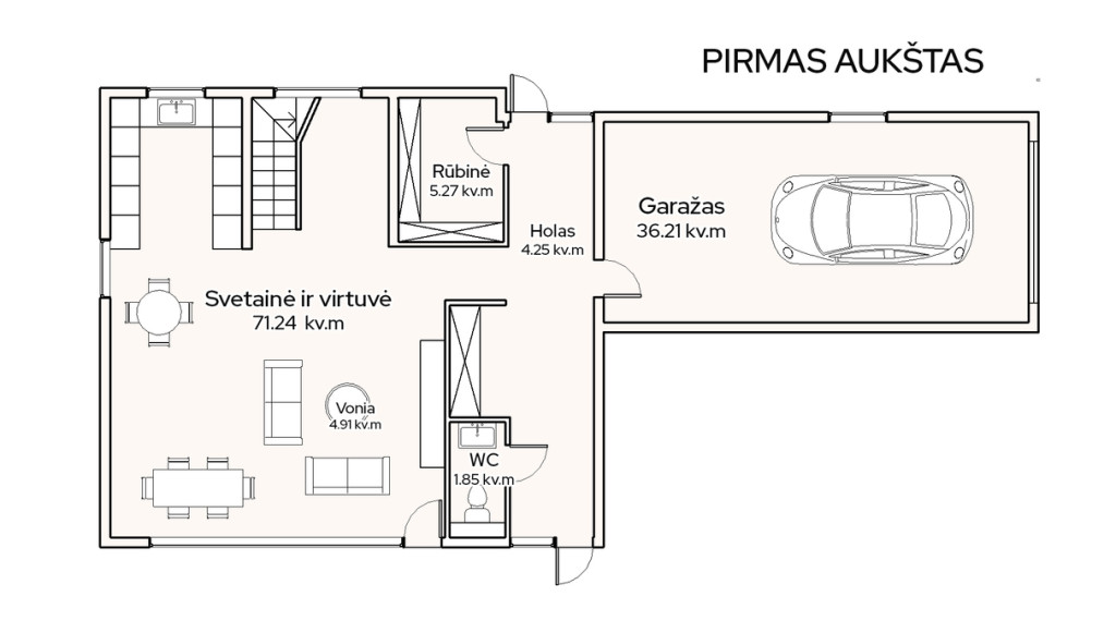 Parduodamas namas Skatulės g., Zujūnai, Vilniaus m., Vilniaus m. sav., 245.17 m2 ploto, 2 aukštai 32