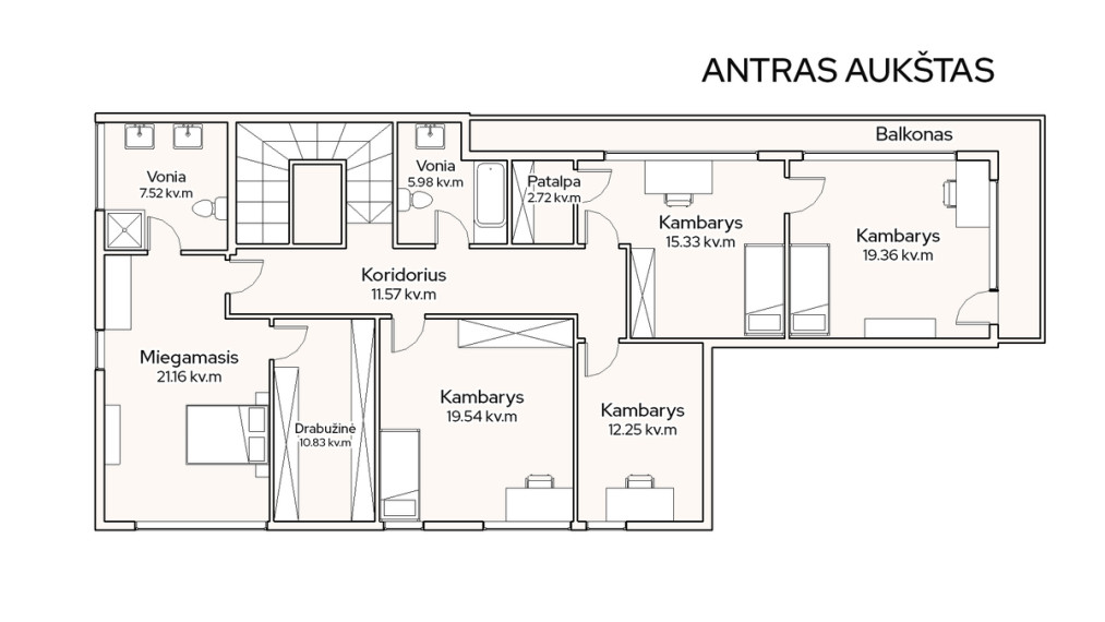 Parduodamas namas Skatulės g., Zujūnai, Vilniaus m., Vilniaus m. sav., 245.17 m2 ploto, 2 aukštai 33