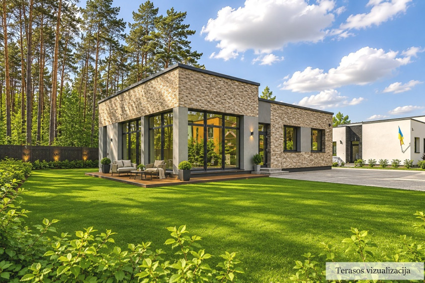 Parduodamas namas Laurų Sodų 1-oji g., Antakalnis, Vilniaus m., Vilniaus m. sav., 128.33 m2 ploto, 1 aukštai 1