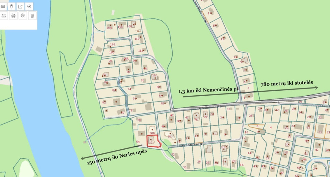 Parduodamas namas Laurų Sodų 1-oji g., Antakalnis, Vilniaus m., Vilniaus m. sav., 128.33 m2 ploto, 1 aukštai 34